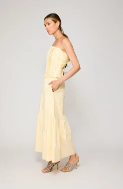 Line & Dot ABBOTT PLEATED TUBE TOP- Resort