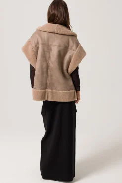 Line & Dot ACE FAUX SHEARLING VEST -- Outerwear