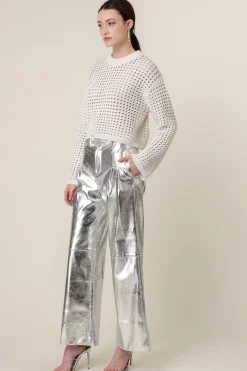 Line & Dot ADDY CROCHET SWEATER- Knits