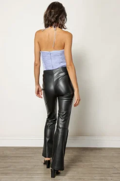 Line & Dot AUDREY RUCHED HALTER TOP- Tops