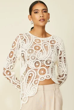 Line & Dot BAJA CROCHET TOP- Tops