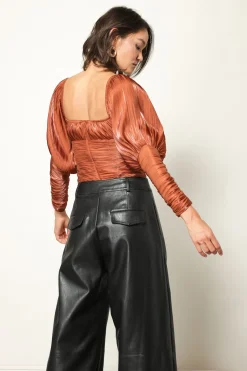 Line & Dot DANIELLE OFF SHOULDER TOP- Tops