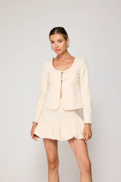 Line & Dot DEVIN BUBBLE MINI SKIRT- Bottoms | Resort