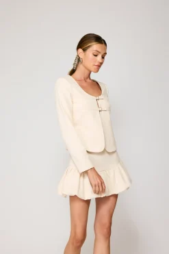 Line & Dot DEVIN BUBBLE MINI SKIRT- Bottoms | Resort