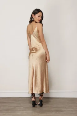 Line & Dot DOLLY SATIN DRESS- Dresses