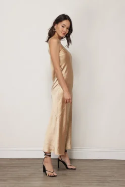 Line & Dot DOLLY SATIN DRESS- Dresses