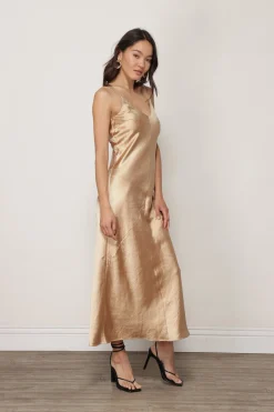 Line & Dot DOLLY SATIN DRESS- Dresses