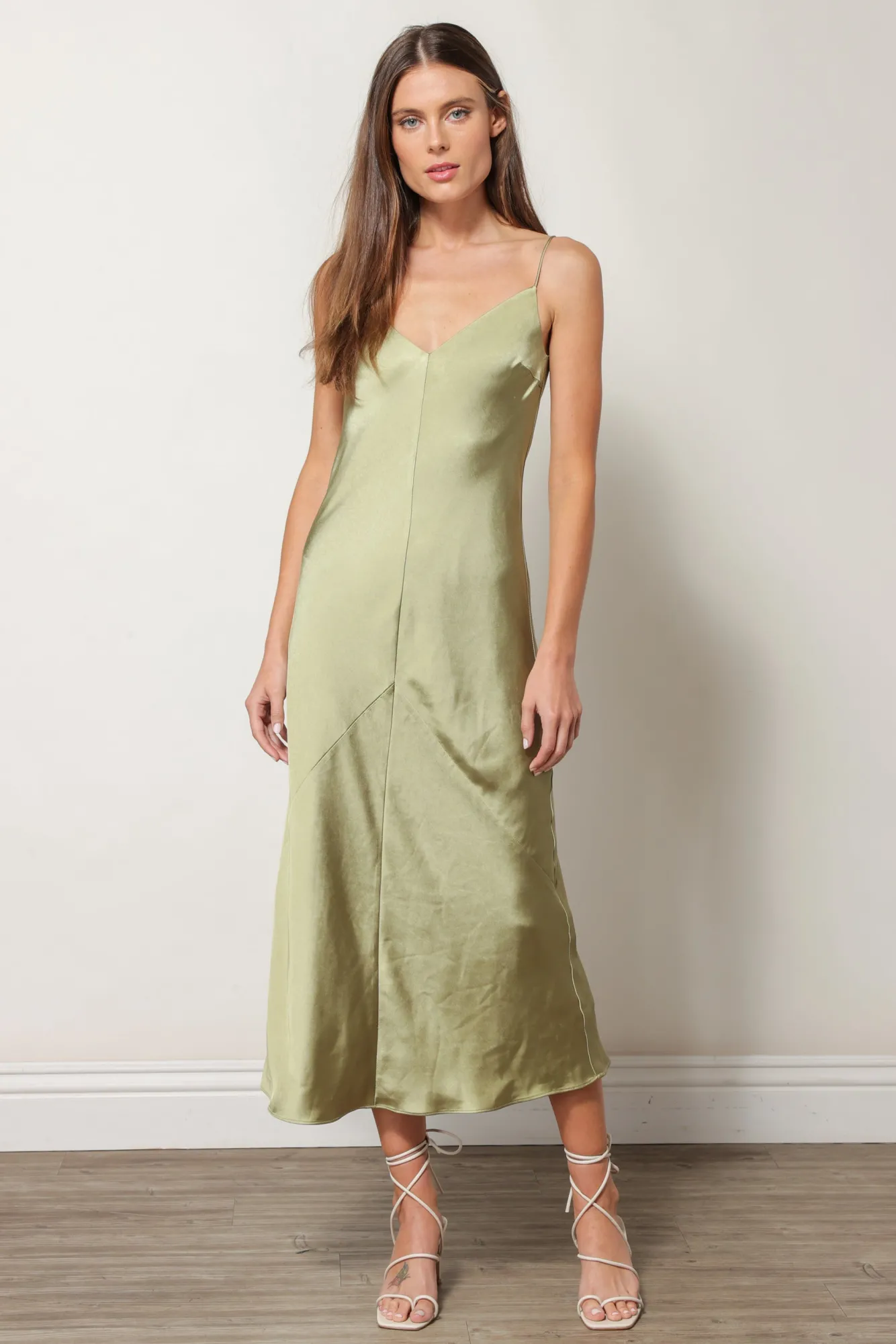 Line & Dot DOLLY SATIN DRESS- Dresses