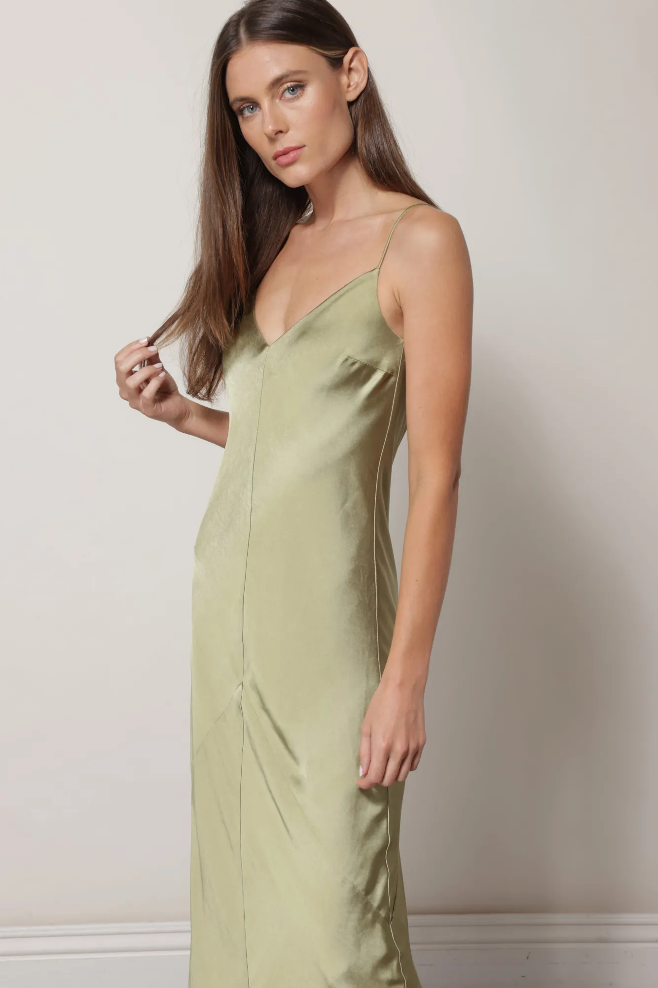 Line & Dot DOLLY SATIN DRESS- Dresses