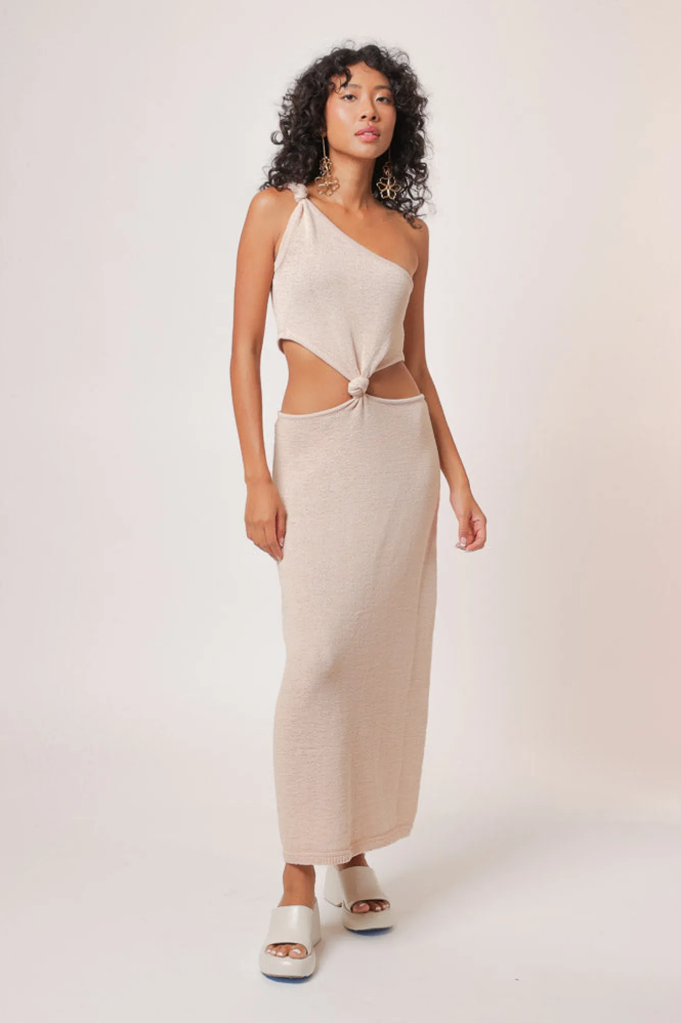 Line & Dot ELLE MIDI CUT OUT DRESS- Dresses