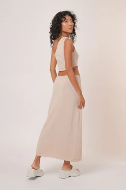 Line & Dot ELLE MIDI CUT OUT DRESS- Dresses