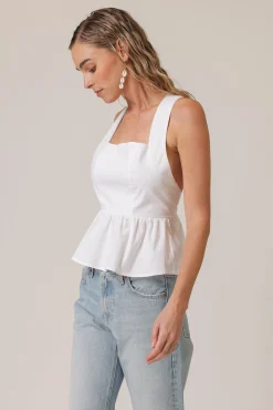 Line & Dot ESSIE PEPLUM TOP- Tops