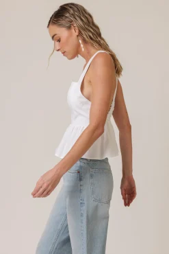 Line & Dot ESSIE PEPLUM TOP- Tops