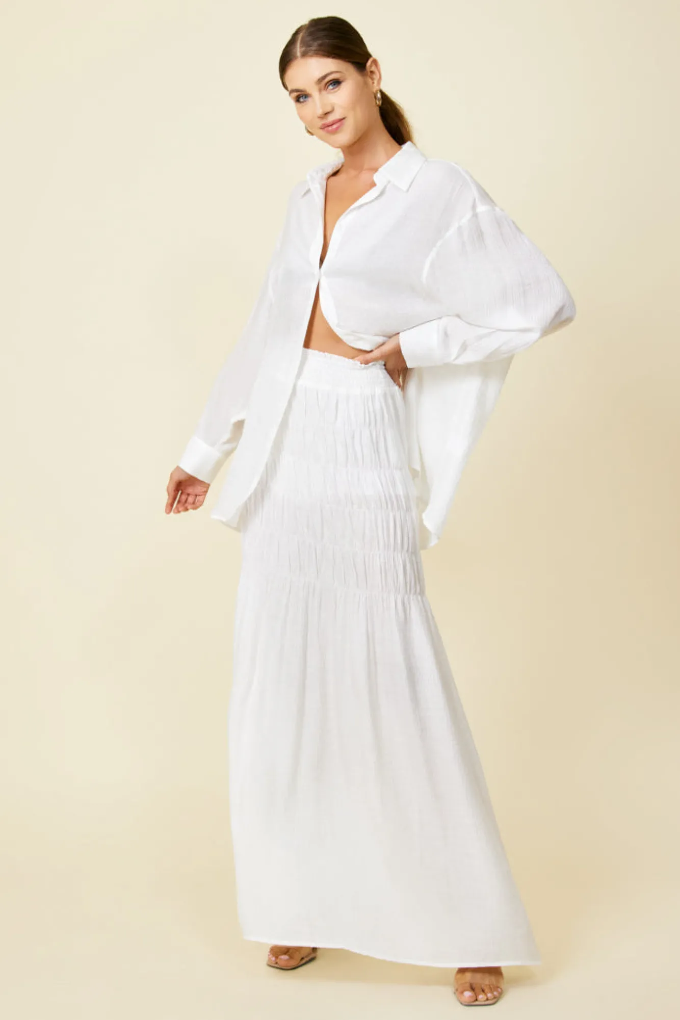 Line & Dot FRANKIE BUTTON DOWN- Tops