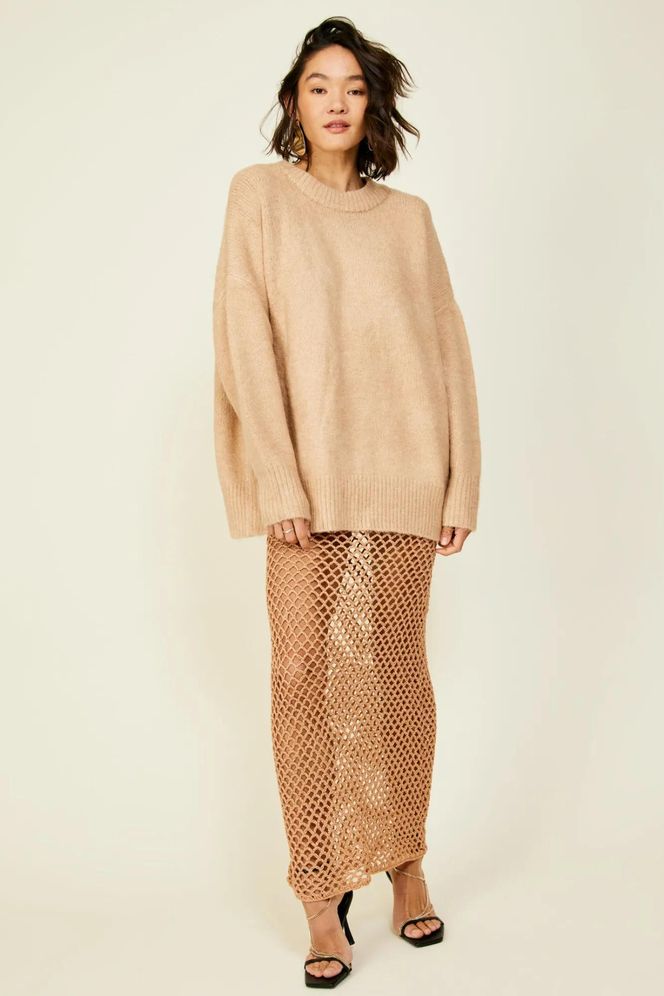 Line & Dot Glimmer Skirt- Bottoms