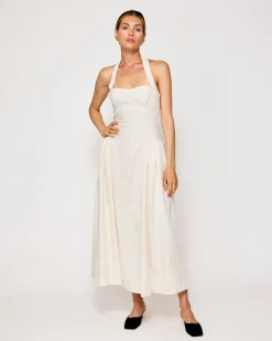 Line & Dot GRETA HALTER MAXI DRESS- Dresses | Resort