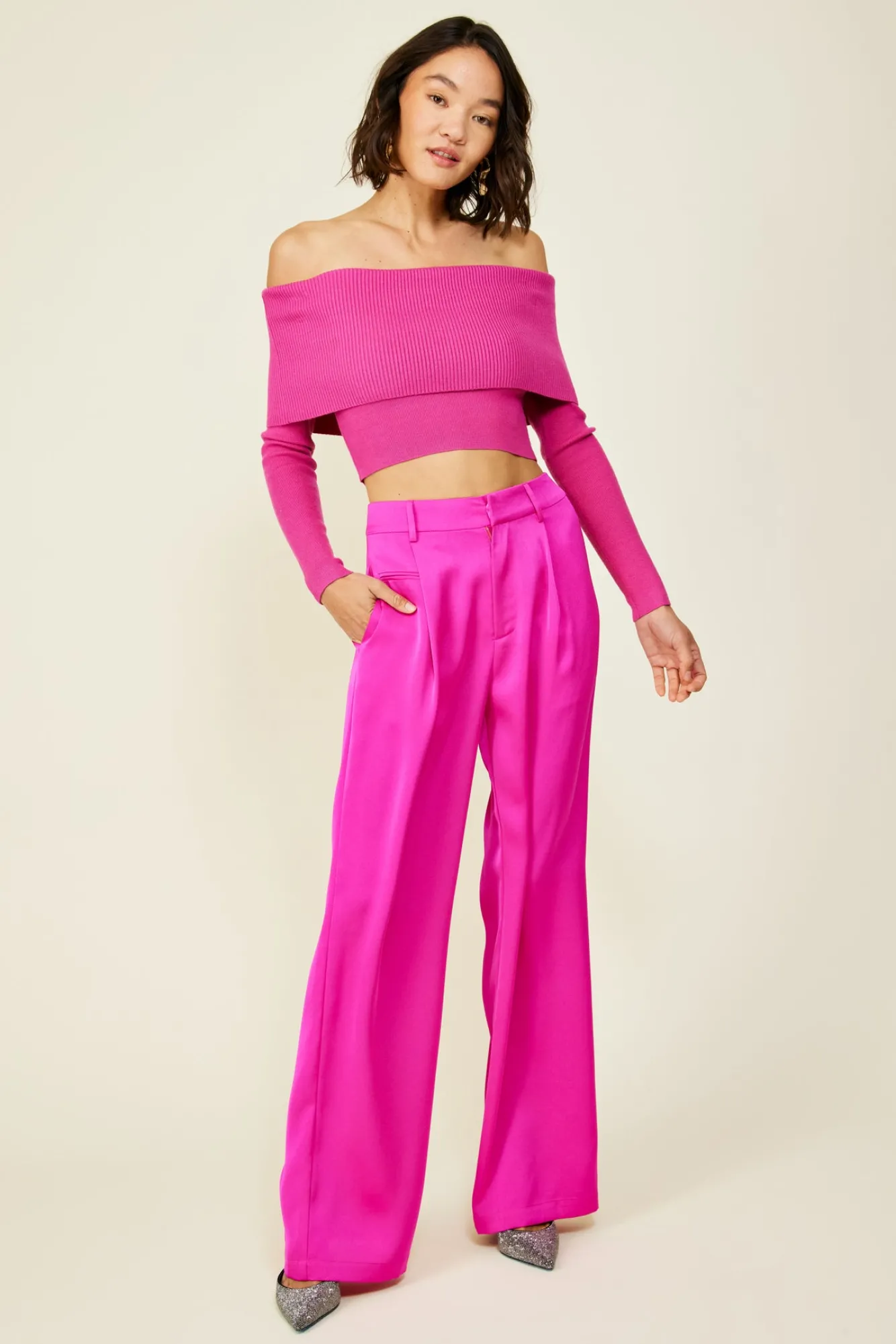 Line & Dot HEART STRUCK SWEATER- Tops