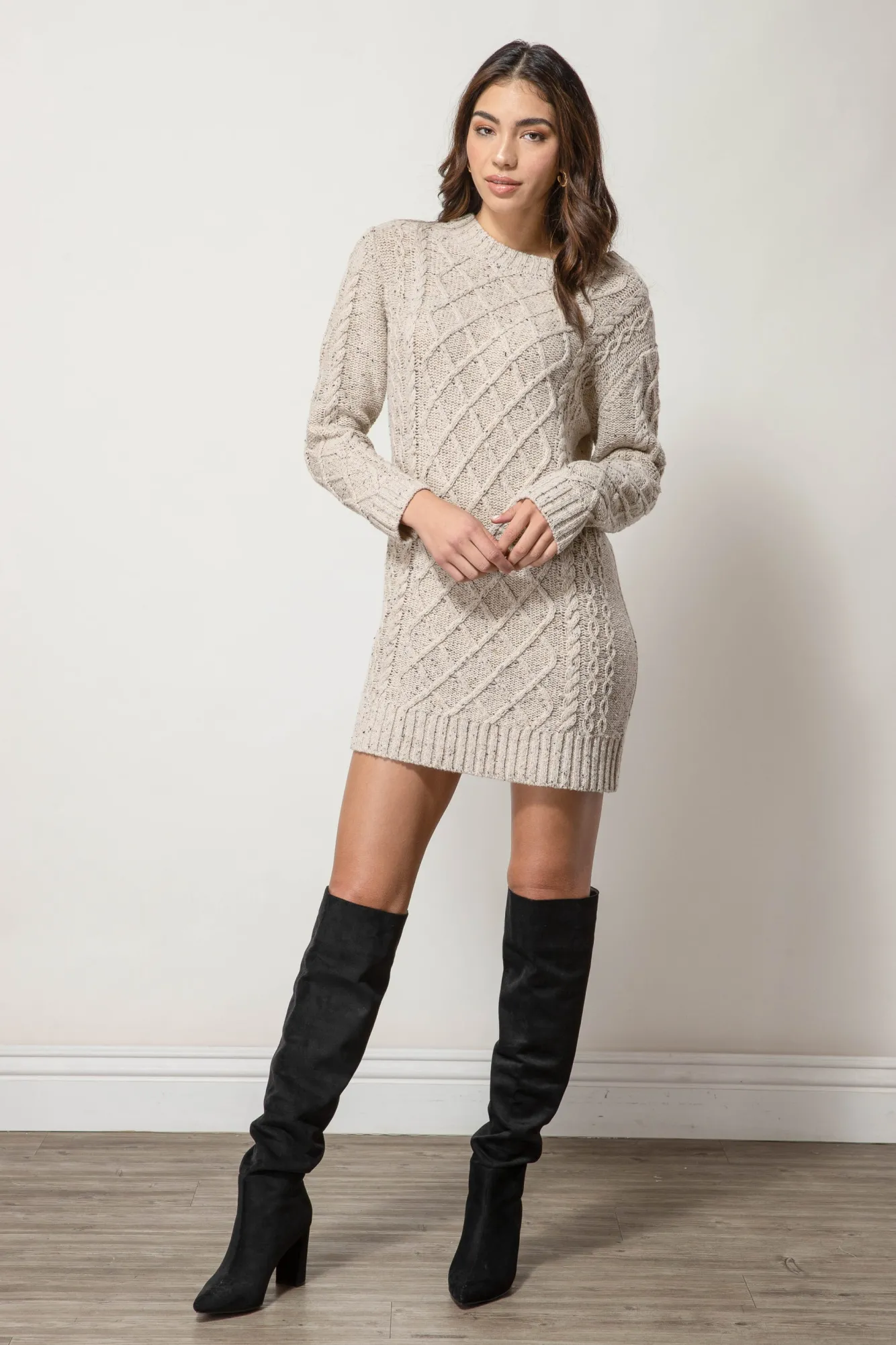 Line & Dot JACKSON SWEATER DRESS- Dresses