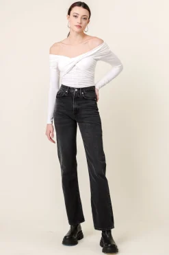 Line & Dot JESSA OFF SHOULDER TOP- Tops