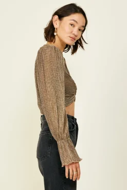 Line & Dot Jordie Long Sleeve Blouse- Tops