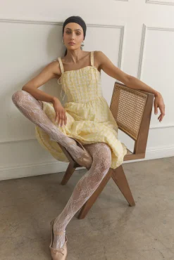 Line & Dot JUNIE CORSET MIDI DRESS- Dresses | Resort