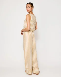 Line & Dot KAMARI TIE DETAILED TOP- Tops | Resort