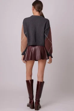 Line & Dot KEIKO PLEATED SKIRT- Bottoms