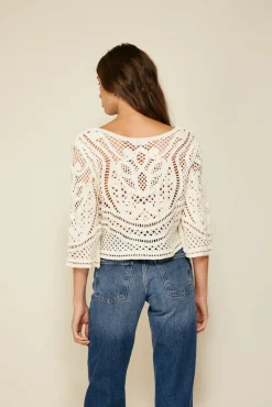 Line & Dot KRISTA CROCHET TOP- Tops