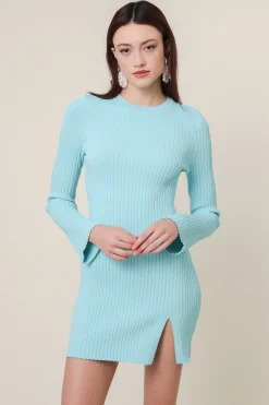 Line & Dot LANA DRESS SKY BLUE- Dresses