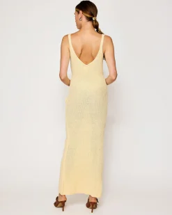 Line & Dot LARA ROSETTE DETAILED SWEATER DRESS- Dresses | Resort