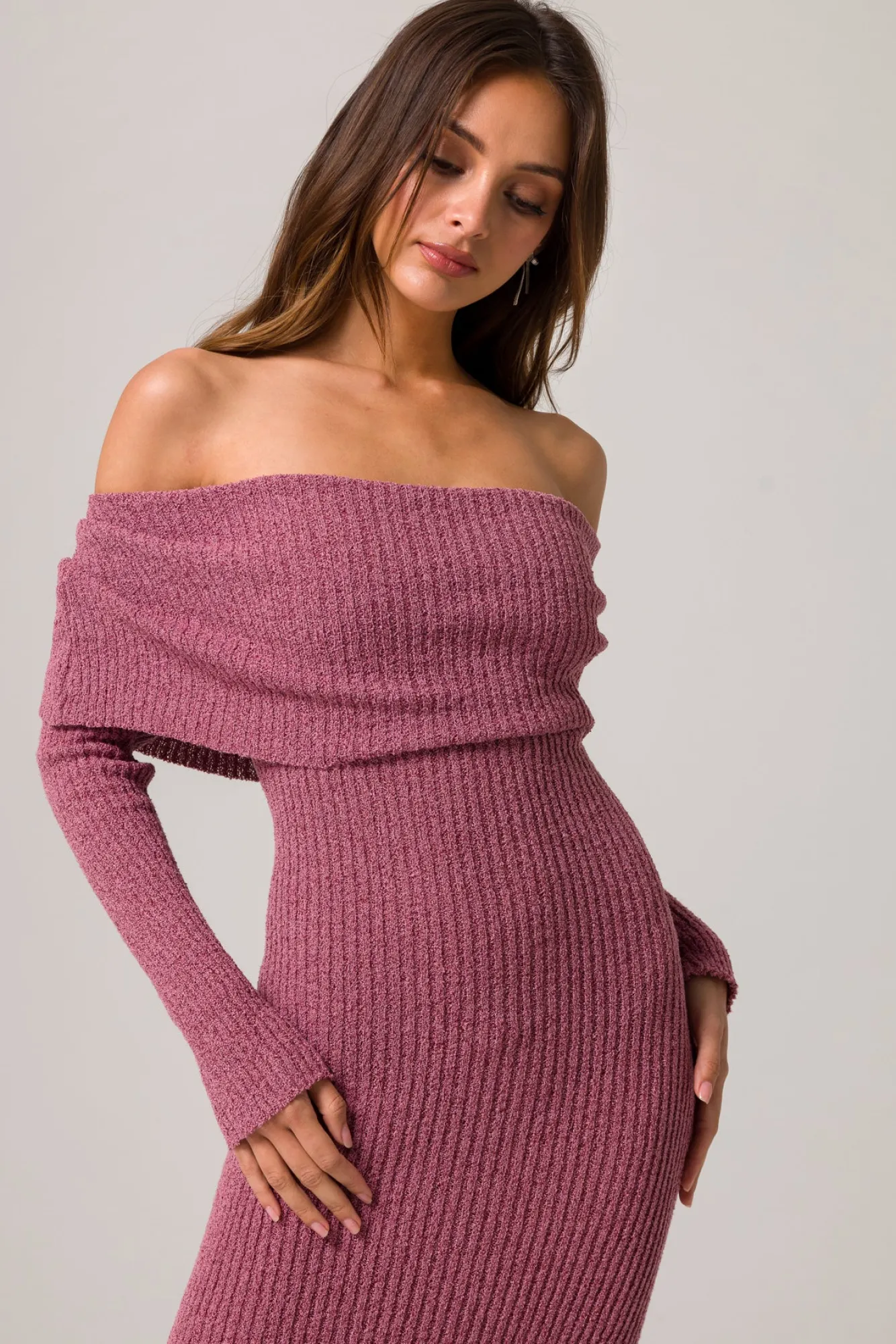 Line & Dot LENORA OFF SHOULDER DRESS- Dresses