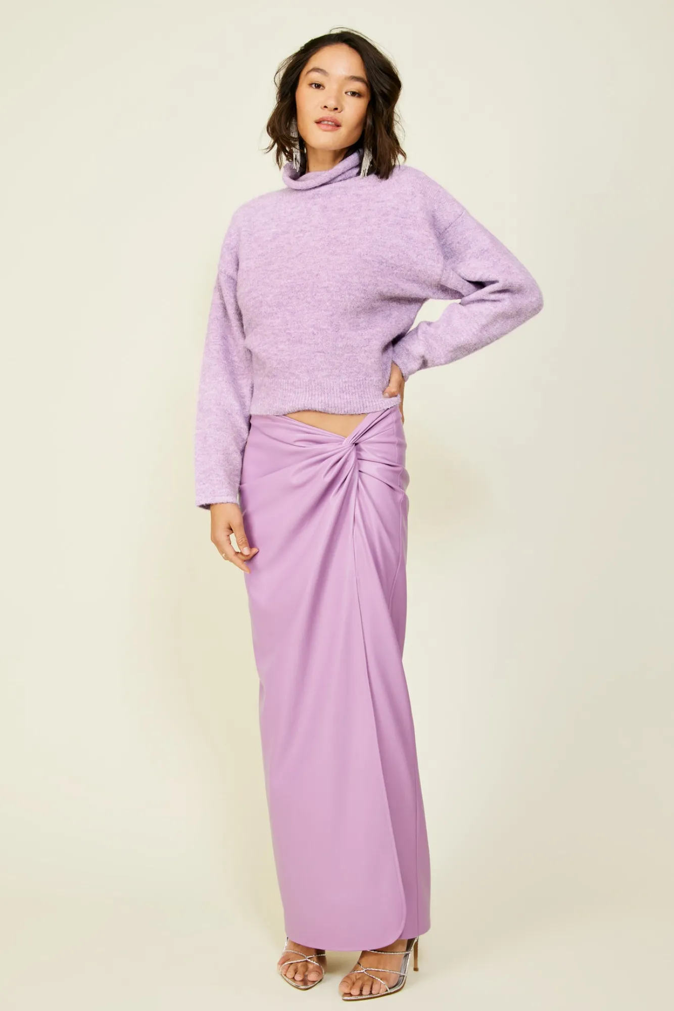 Line & Dot Lila Sweater- Tops