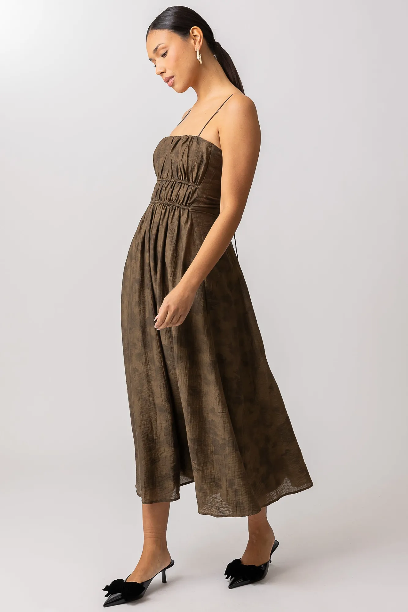 Line & Dot LINY MIDI DRESS- Dresses