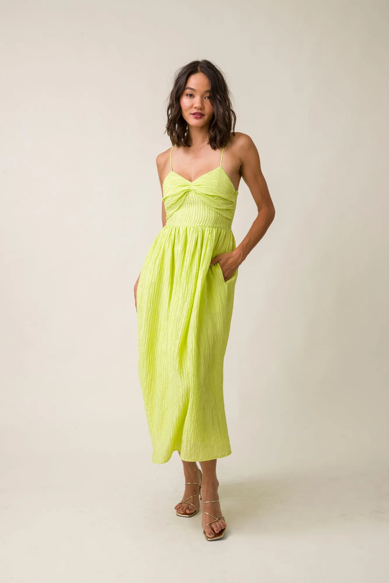 Line & Dot MAIA MIDI DRESS- Dresses