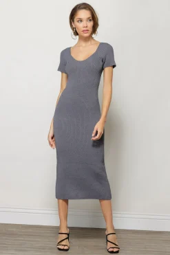 Line & Dot MELISSA SWEATER MIDI DRESS- Dresses