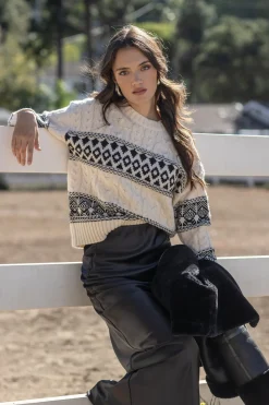 Line & Dot MONTANA FAIRE ISLE SWEATER- Knits