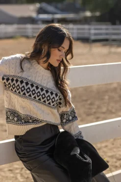 Line & Dot MONTANA FAIRE ISLE SWEATER- Knits