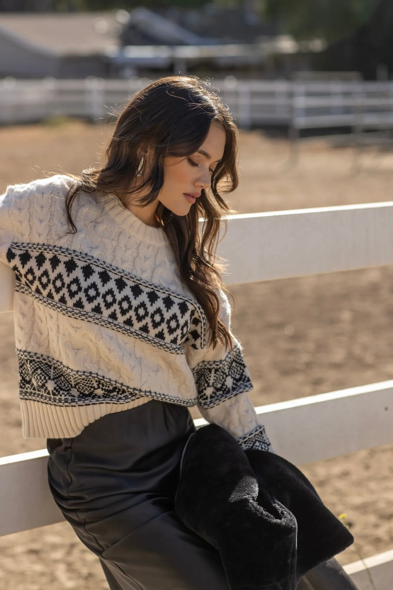Line & Dot MONTANA FAIRE ISLE SWEATER- Knits