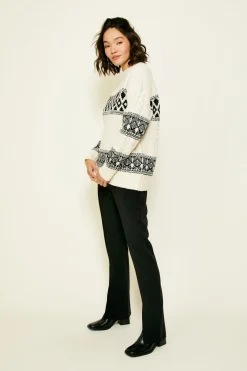 Line & Dot MONTANA FAIRE ISLE SWEATER- Knits