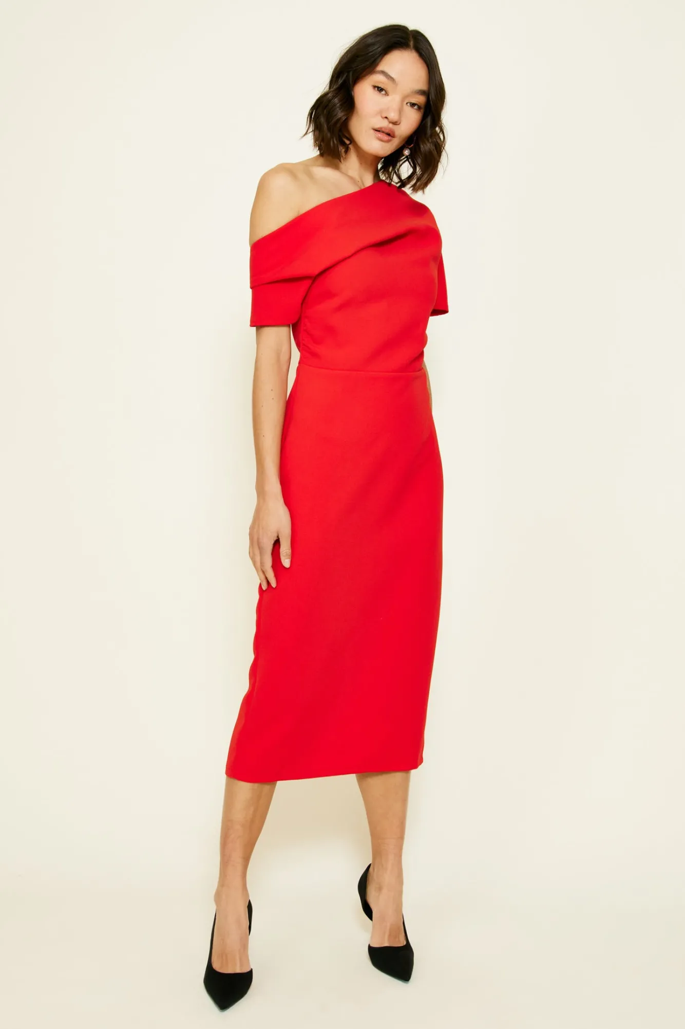 Line & Dot PHILLIPA MIDI DRESS- Dresses