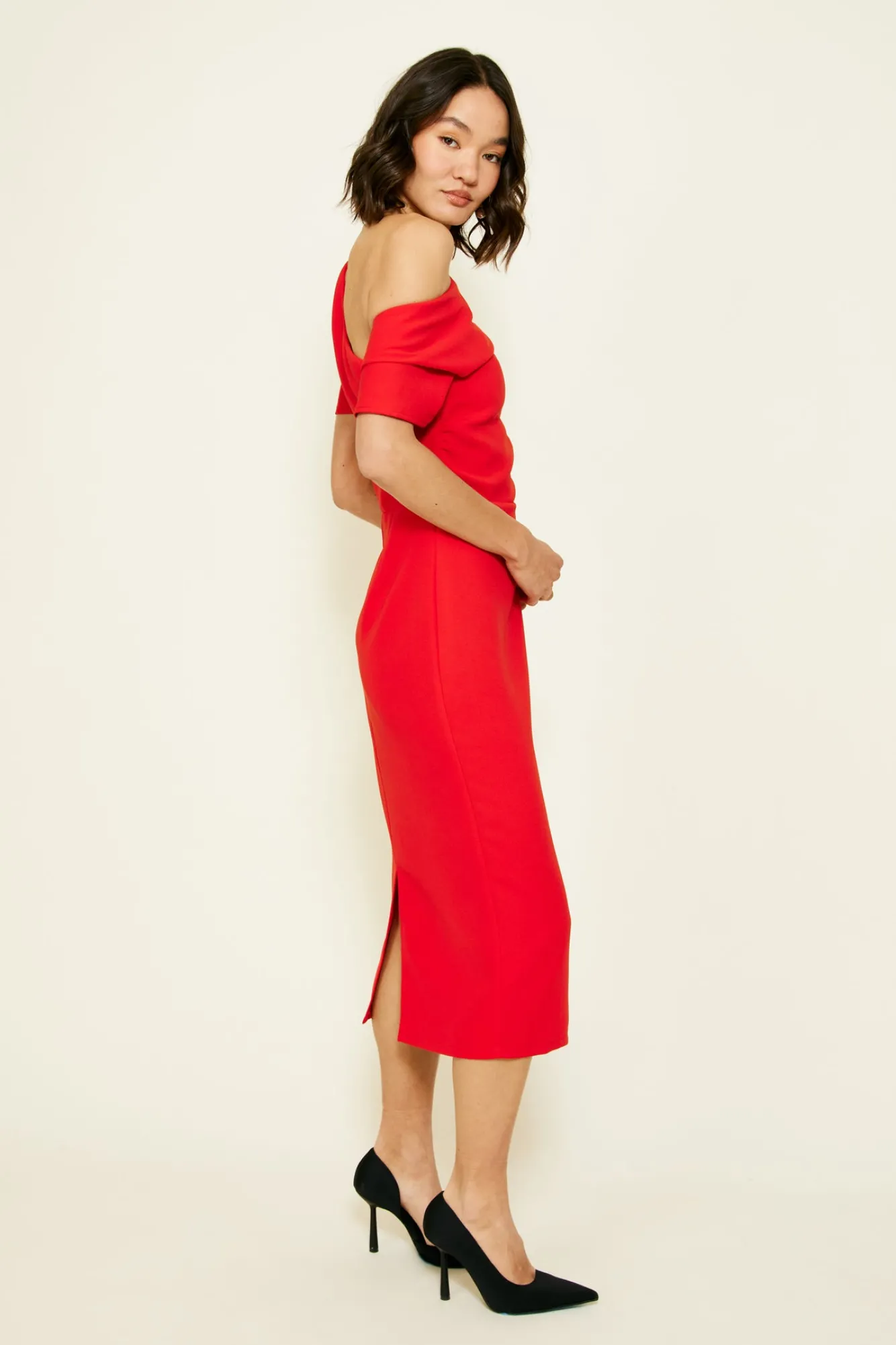 Line & Dot PHILLIPA MIDI DRESS- Dresses