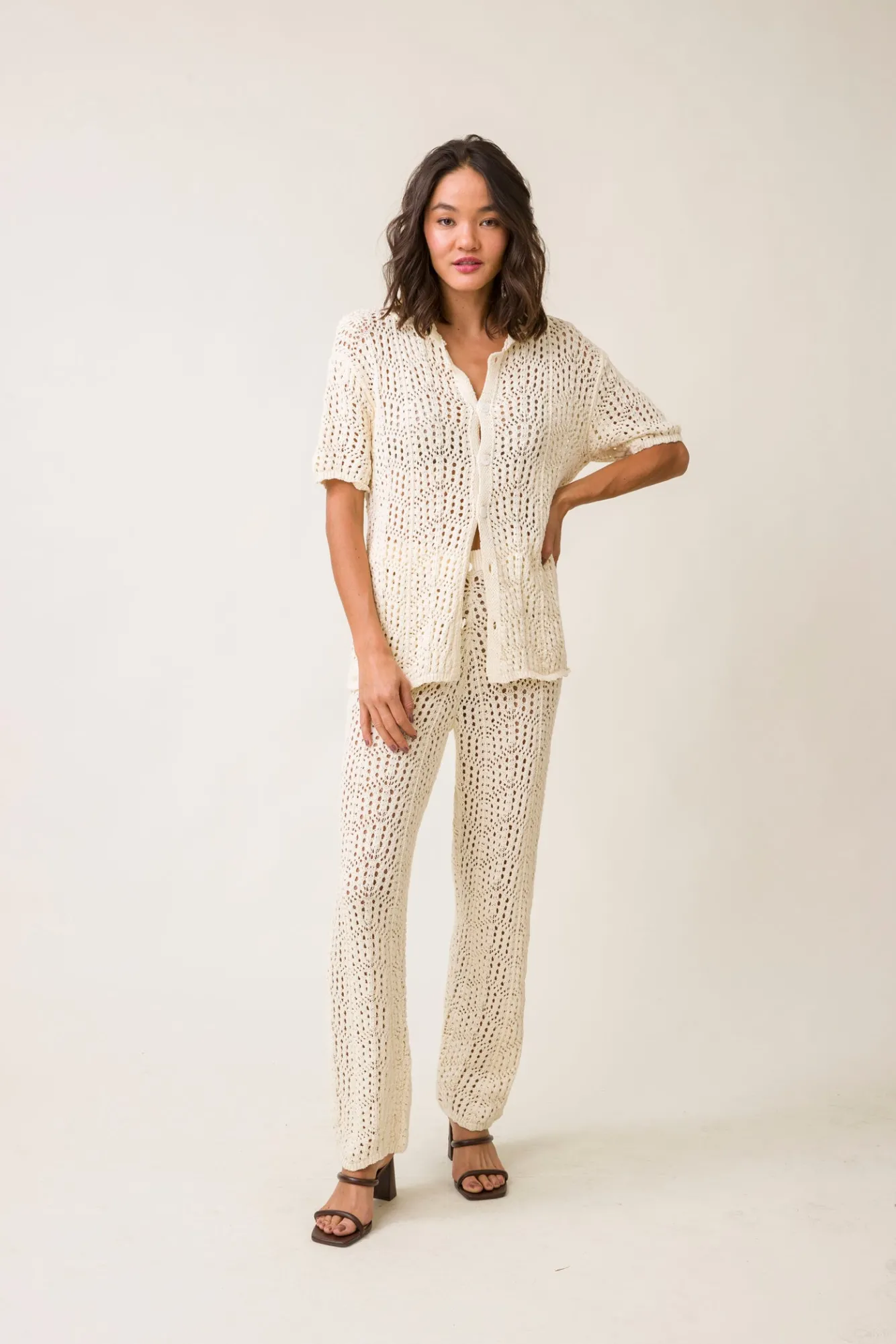 Line & Dot POPPIE CROCHET TOP- Tops