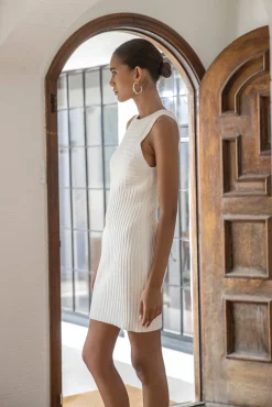 Line & Dot POPPY OPEN BACK SWEATER DRESS- Dresses