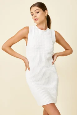 Line & Dot POPPY OPEN BACK SWEATER DRESS- Dresses