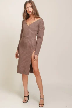 Line & Dot RENDEZVOUS SWEATER DRESS- Dresses