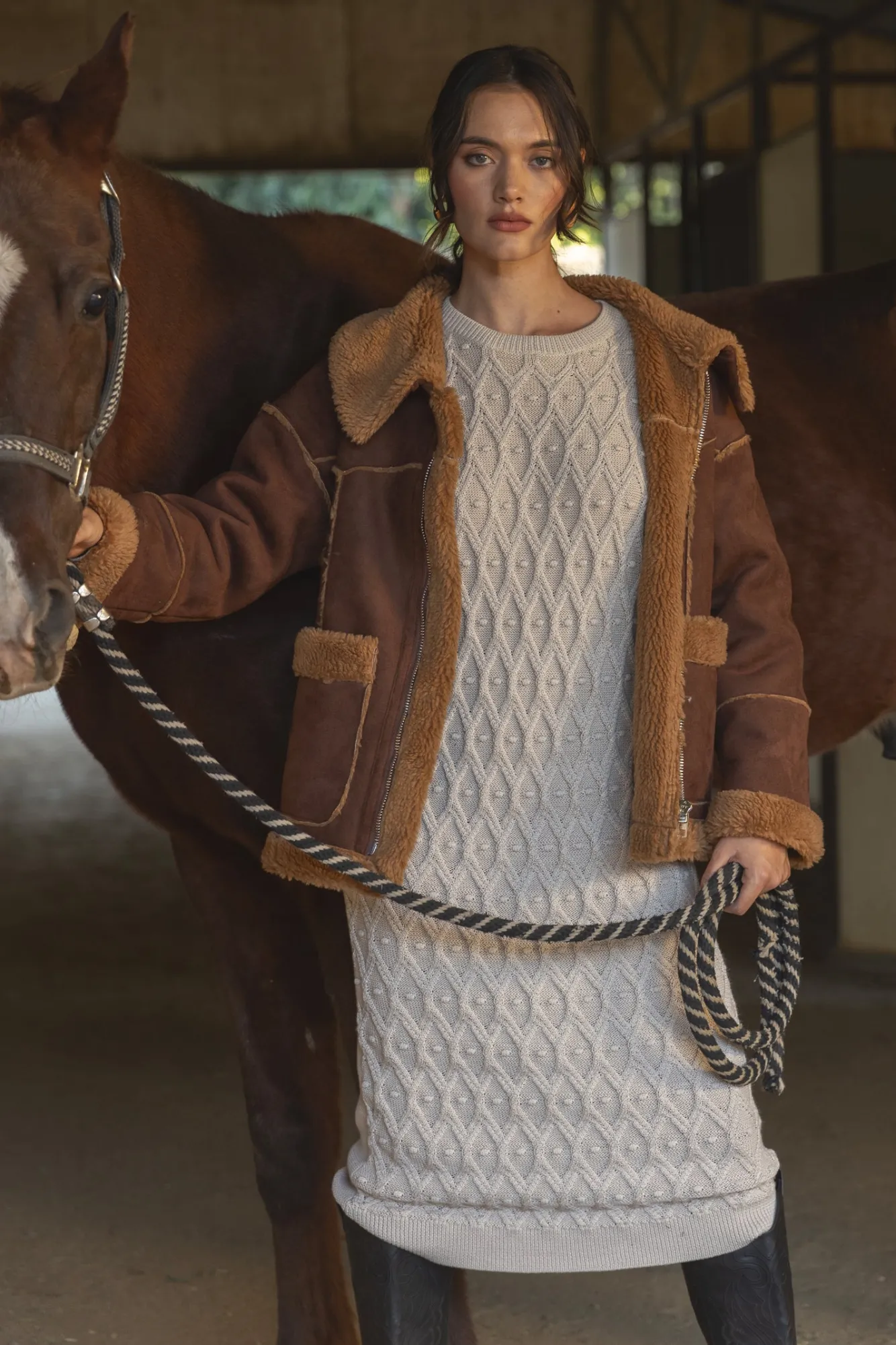 Line & Dot RUBY SWEATER DRESS- Dresses