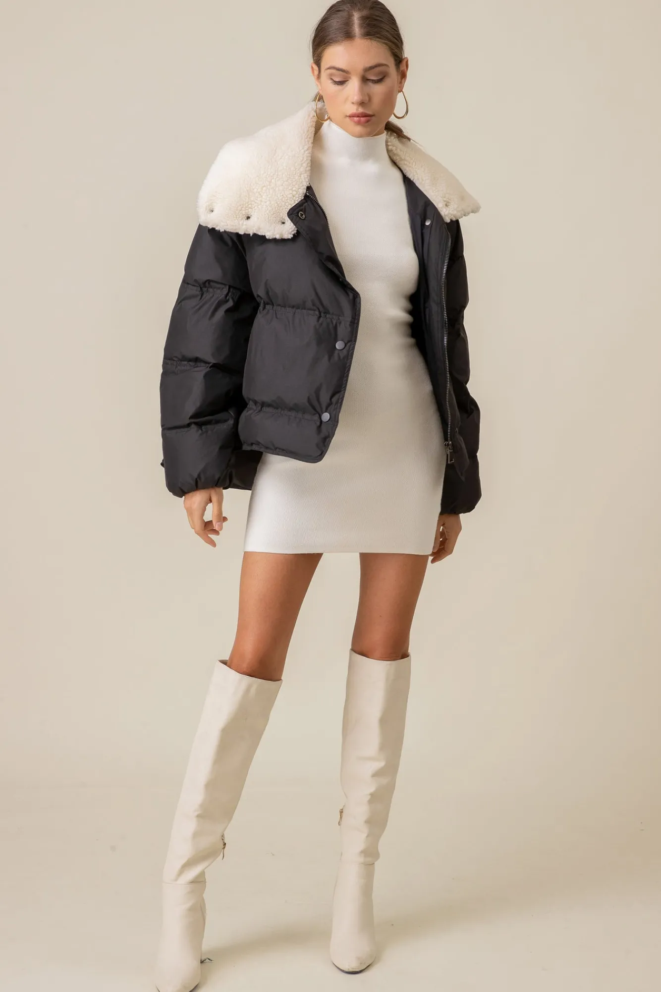 Line & Dot SAGE PUFFER JACKET- Outerwear