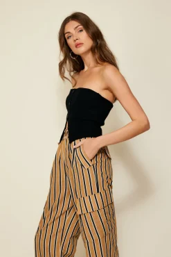 Line & Dot SONJA RIB KNIT SWEATER- Tops