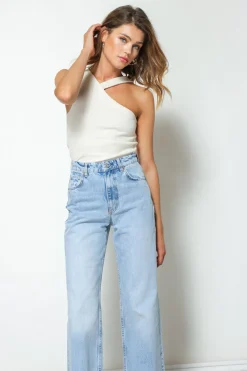 Line & Dot STELLA RIBBED TANK- Tops