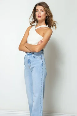 Line & Dot STELLA RIBBED TANK- Tops